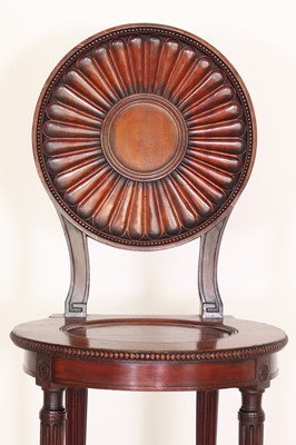Lot 1 - A George III mahogany hall chair by Thomas Chippendale