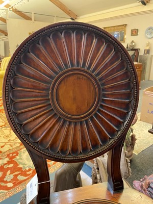 Lot 1 - A George III mahogany hall chair by Thomas Chippendale