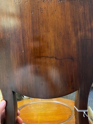 Lot 1 - A George III mahogany hall chair by Thomas Chippendale
