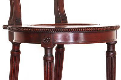 Lot 1 - A George III mahogany hall chair by Thomas Chippendale
