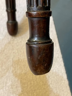 Lot 1 - A George III mahogany hall chair by Thomas Chippendale