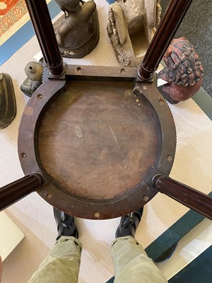 Lot 1 - A George III mahogany hall chair by Thomas Chippendale