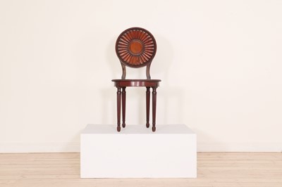 Lot 1 - A George III mahogany hall chair by Thomas Chippendale