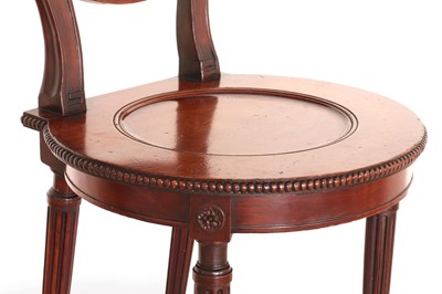Lot 1 - A George III mahogany hall chair by Thomas Chippendale