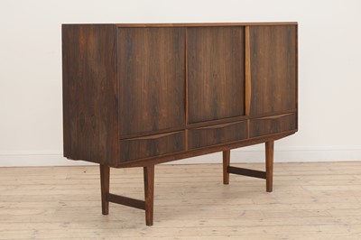 Lot 333 - A Danish rosewood highboard
