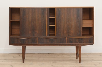 Lot 333 - A Danish rosewood highboard