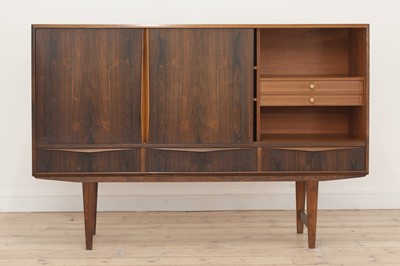 Lot 333 - A Danish rosewood highboard