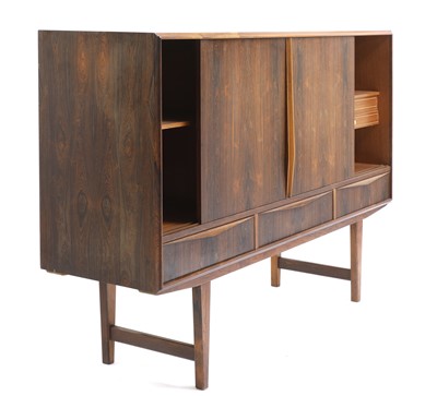 Lot 333 - A Danish rosewood highboard