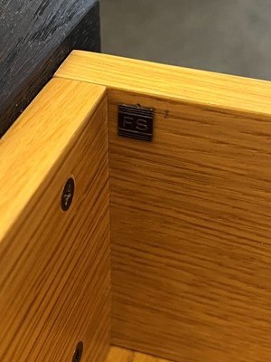 Lot 303 - A pair of brutalist bedside chests
