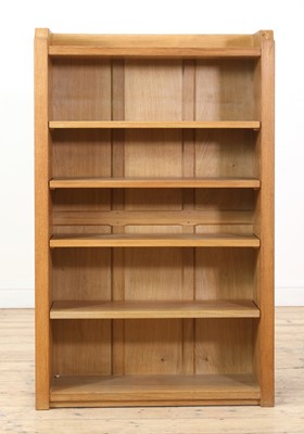 Lot 104 - A Robert 'Mouseman' Thompson oak bookcase