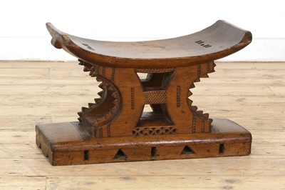 Lot 211 - An Ashanti stool