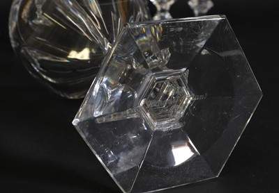 Lot 243 - A suite of Baccarat 'Harcourt' pattern wine glasses