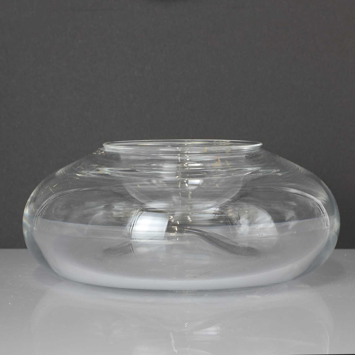 Lot 244 - A Baccarat clear glass caviar dish