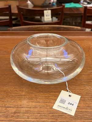 Lot 244 - A Baccarat clear glass caviar dish