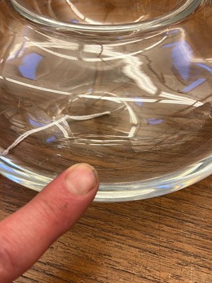 Lot 244 - A Baccarat clear glass caviar dish
