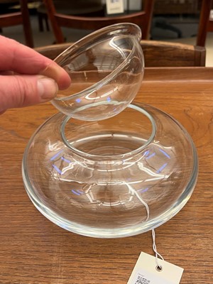 Lot 244 - A Baccarat clear glass caviar dish
