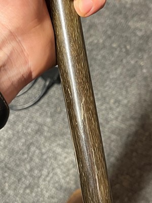 Lot 110 - A rhinoceros horn walking stick