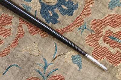 Lot 110 - A rhinoceros horn walking stick