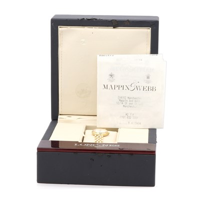 Lot 310 - A ladies' 18ct gold Longines 'Prestige' quartz bracelet watch