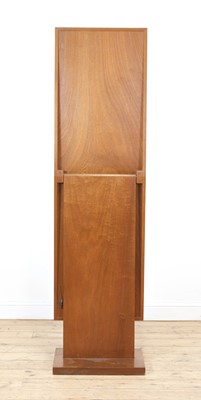 Lot 236 - A teak cheval mirror