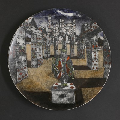 Lot 298 - Ten 'Città di Carte' (City of Cards) porcelain plates