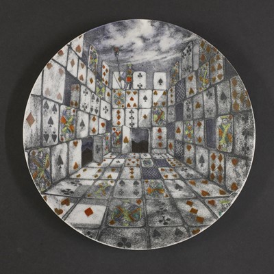 Lot 298 - Ten 'Città di Carte' (City of Cards) porcelain plates