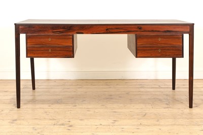 Lot 220 - A Swedish rosewood desk