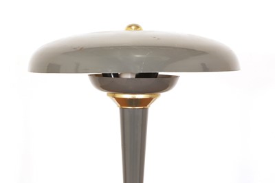 Lot 279 - An Italian grey enamel table lamp