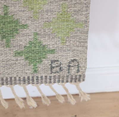 Lot 330 - A Swedish röllakan flat-weave kilim rug