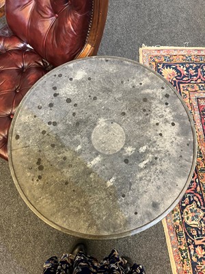Lot 398 - A painted cast iron garden table