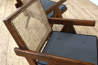 Lot 208 - A pair of teak 'Low Easy Chair' armchairs