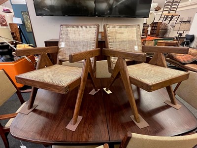 Lot 208 - A pair of teak 'Low Easy Chair' armchairs
