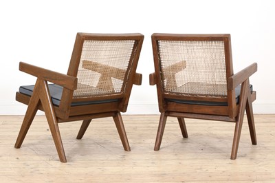 Lot 208 - A pair of teak 'Low Easy Chair' armchairs