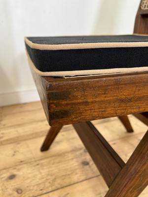 Lot 205 - A teak armless chair