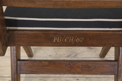 Lot 205 - A teak armless chair