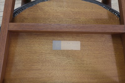 Lot 316 - A Danish teak and vinyl chair