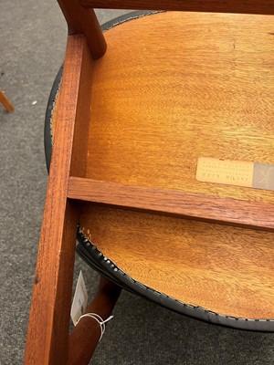 Lot 316 - A Danish teak and vinyl chair