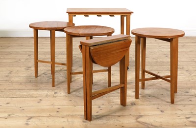 Lot 326 - A Danish mid-century 'Model 312' teak nest of tables