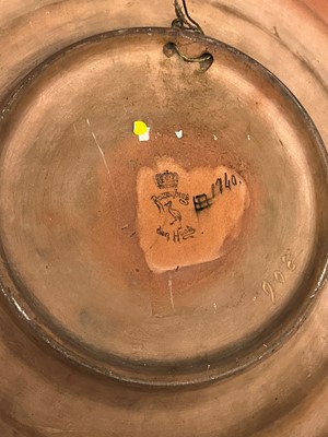 Lot 75 - A Rozenburg glazed earthenware wall charger