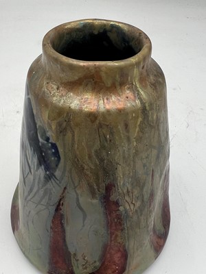 Lot 77 - A Clément Massier 'Golfe-Juan' iridescent lustre vase