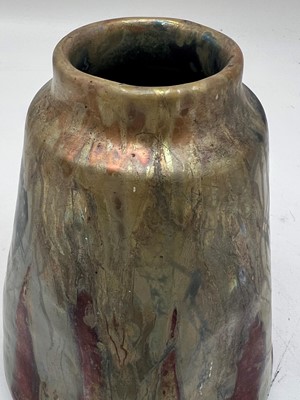 Lot 77 - A Clément Massier 'Golfe-Juan' iridescent lustre vase