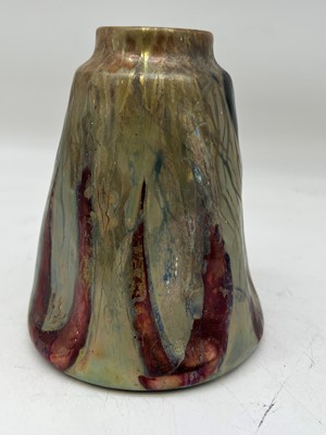 Lot 77 - A Clément Massier 'Golfe-Juan' iridescent lustre vase