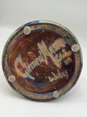Lot 77 - A Clément Massier 'Golfe-Juan' iridescent lustre vase
