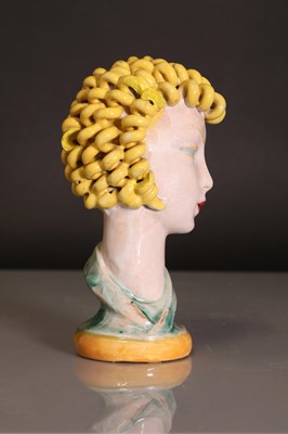 Lot 76 - An Austrian pottery bust