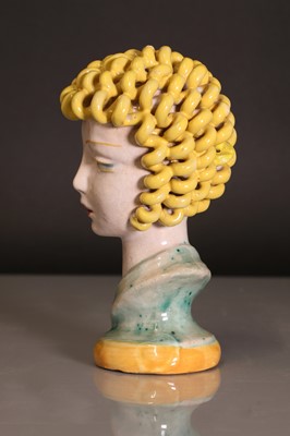 Lot 76 - An Austrian pottery bust