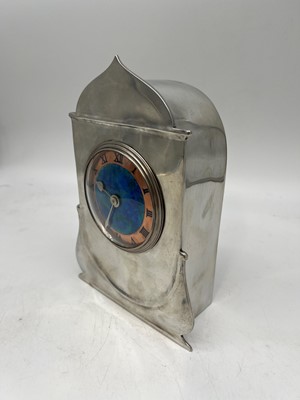 Lot 28 - A Liberty & Co. pewter desk clock