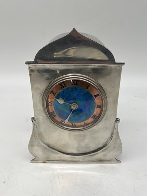 Lot 28 - A Liberty & Co. pewter desk clock