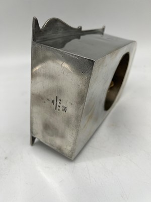 Lot 28 - A Liberty & Co. pewter desk clock
