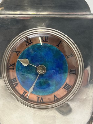 Lot 28 - A Liberty & Co. pewter desk clock
