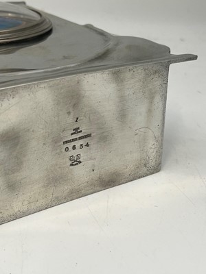 Lot 28 - A Liberty & Co. pewter desk clock